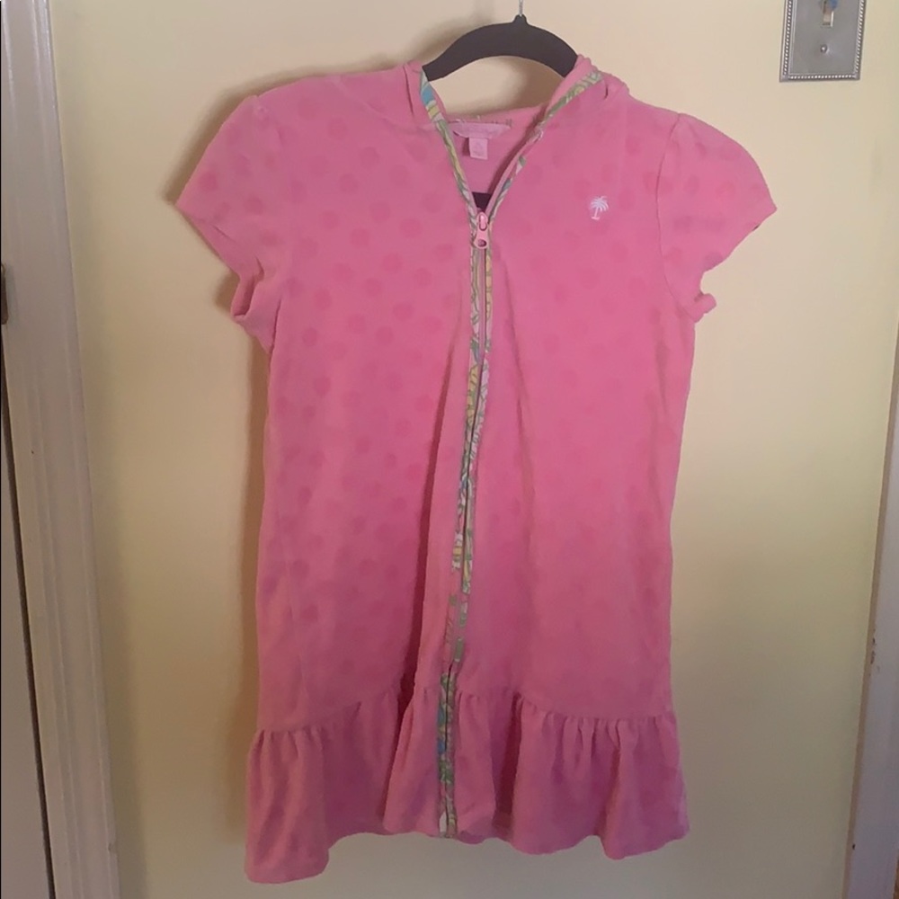 Lilly Pulitzer Terry zip up cover up